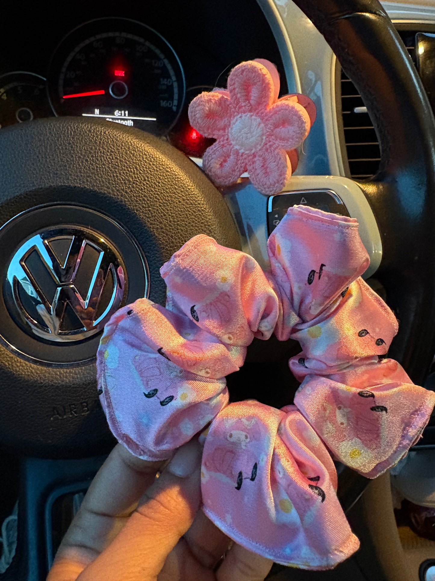 Melody satin scrunchie