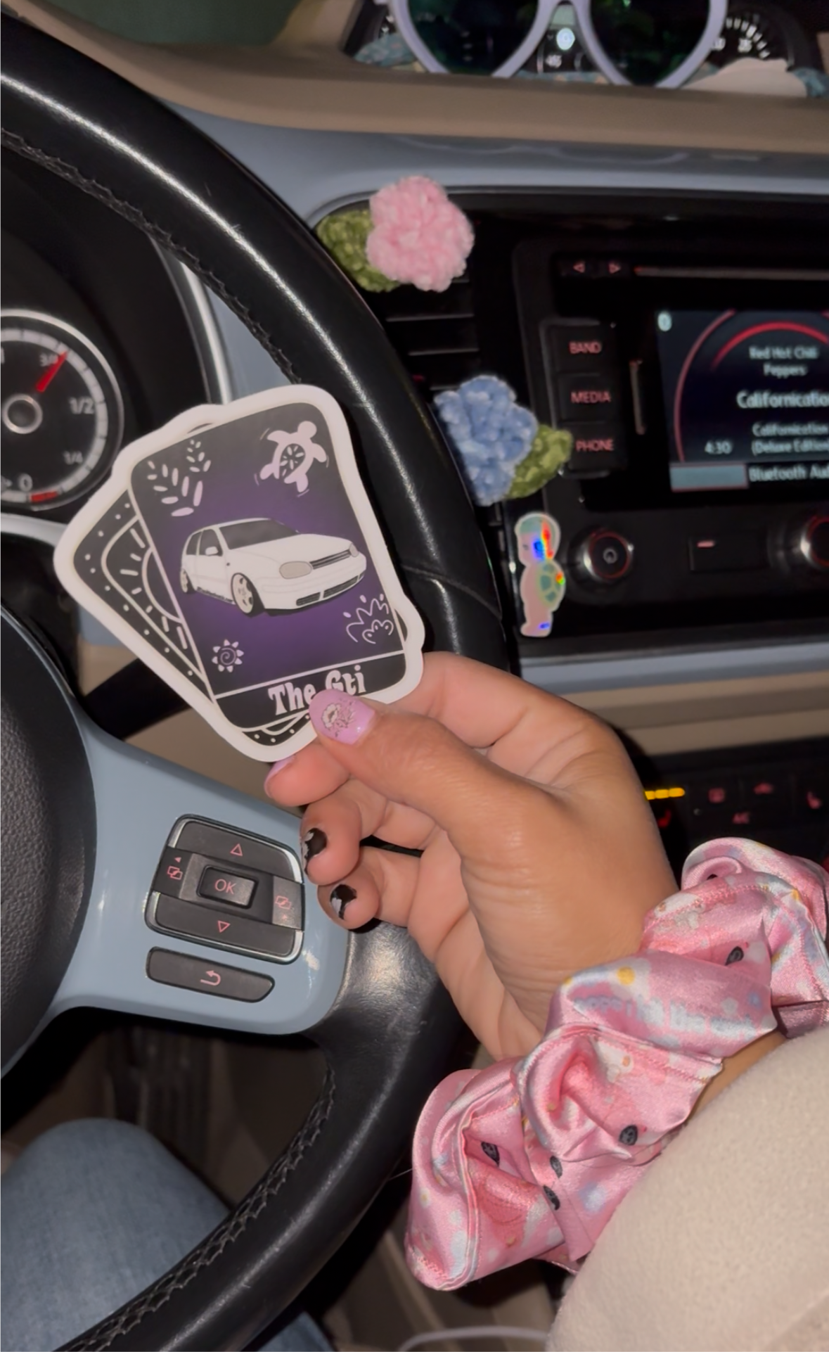 The GTI tarot card decal