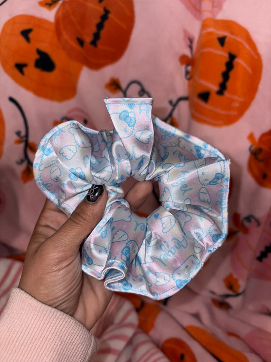 Angel kitty Satin scrunchie