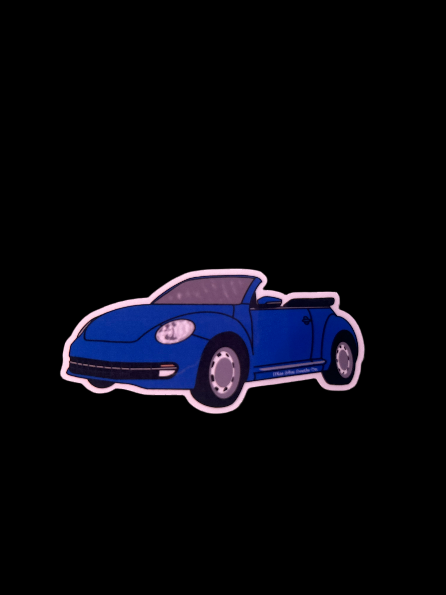 Dark blue bug A5 convertible sticker