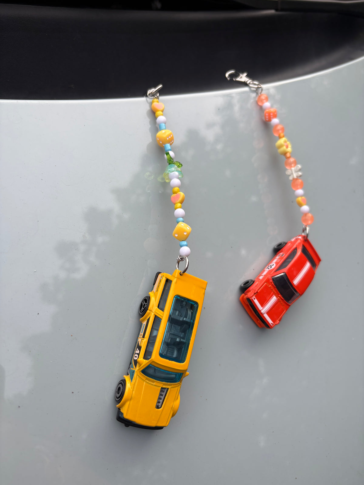 Volvo 240 &  72 Datsun sunny hotwheels keychains