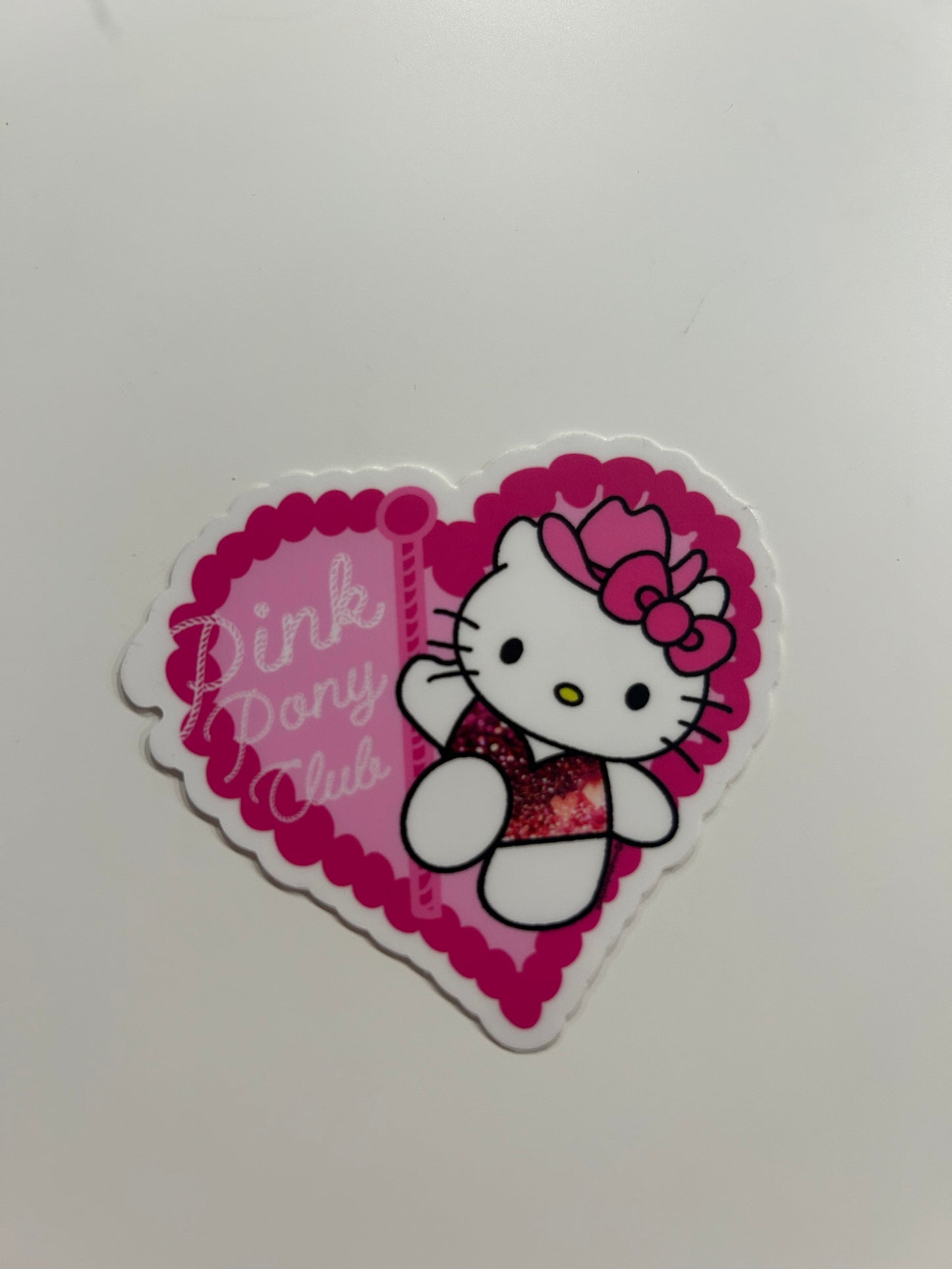 Pink Pony Kitty Sticker