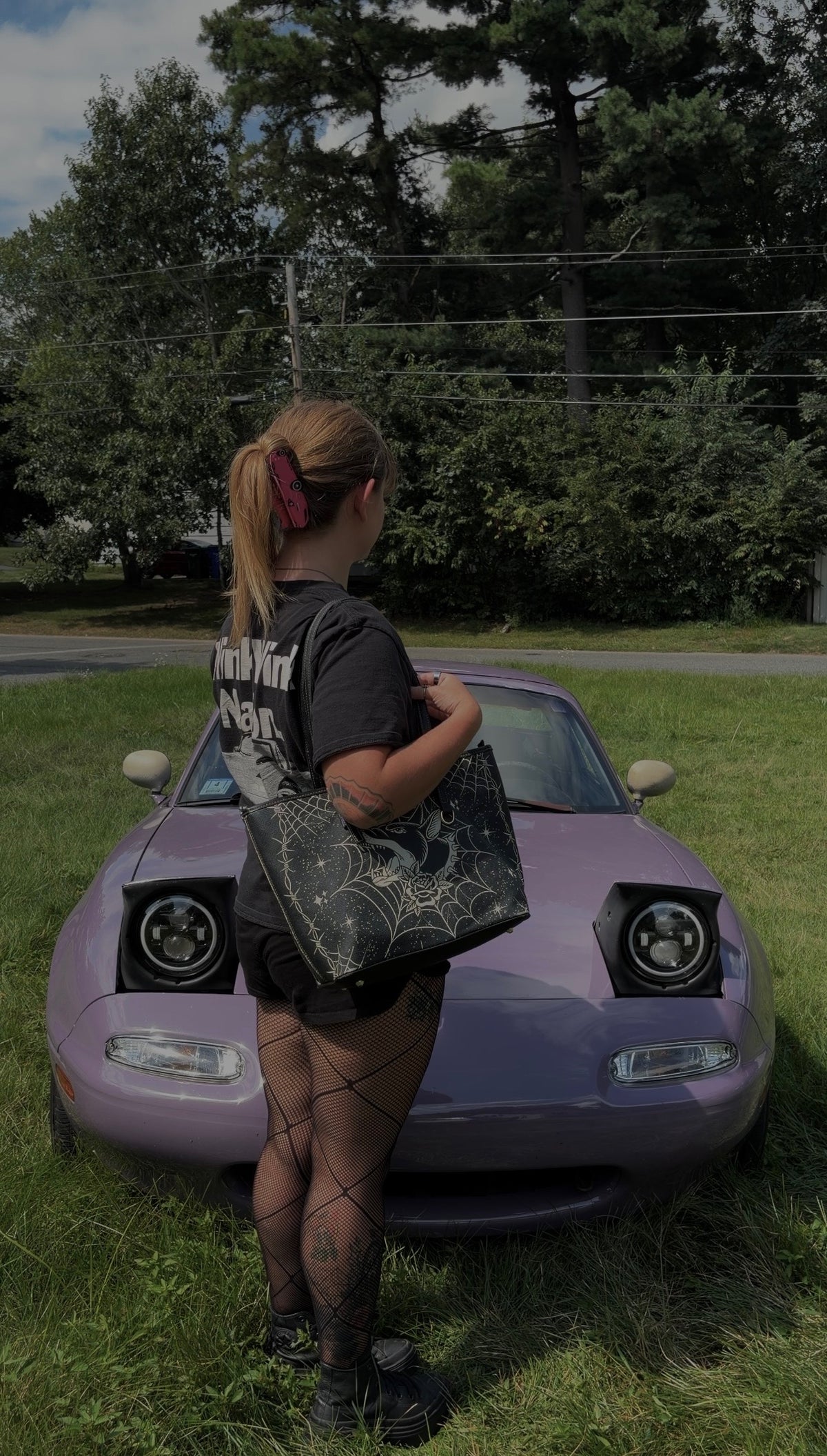 Miata pink hair claw clip
