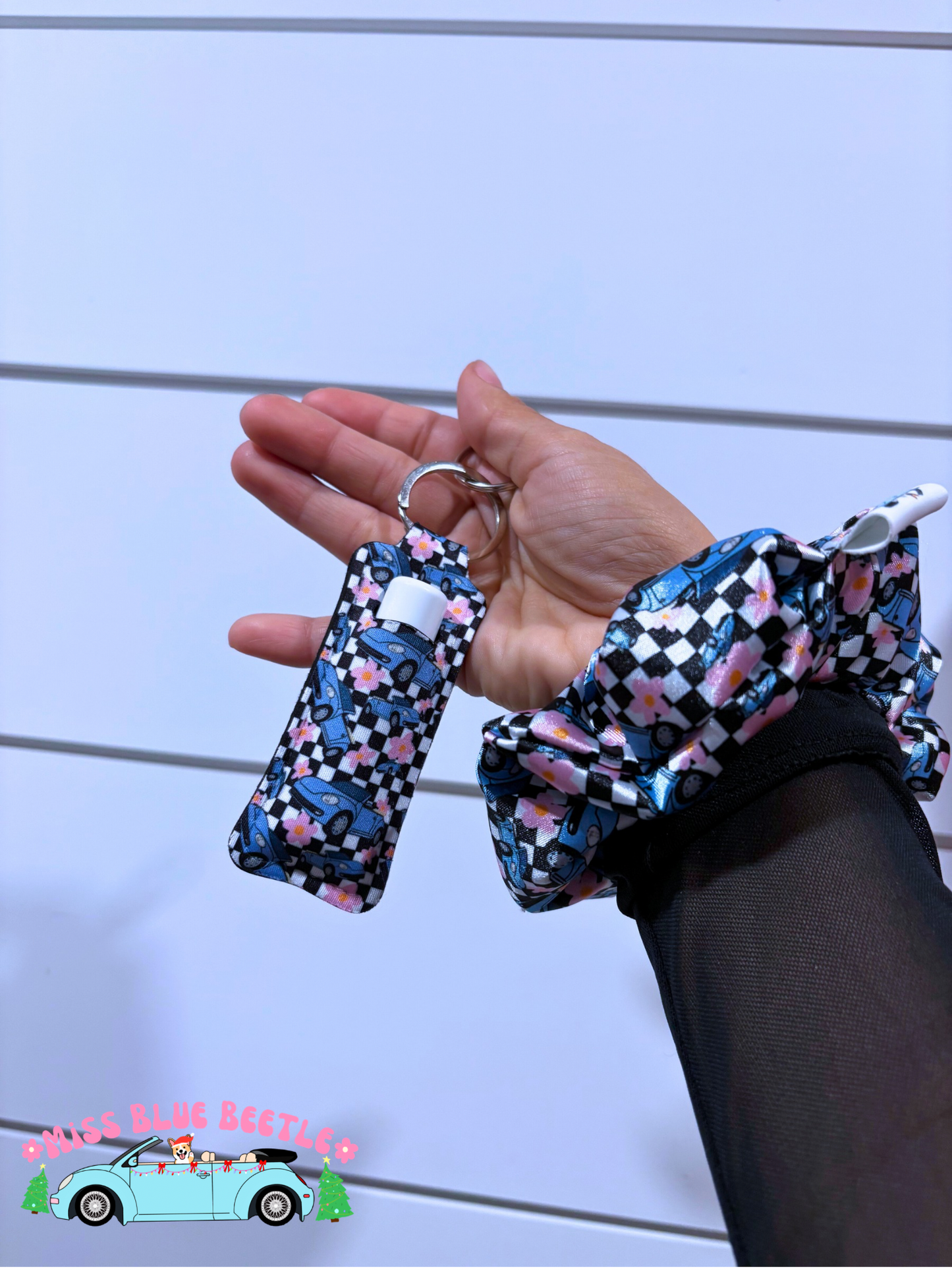 Blue bug chapstick holder