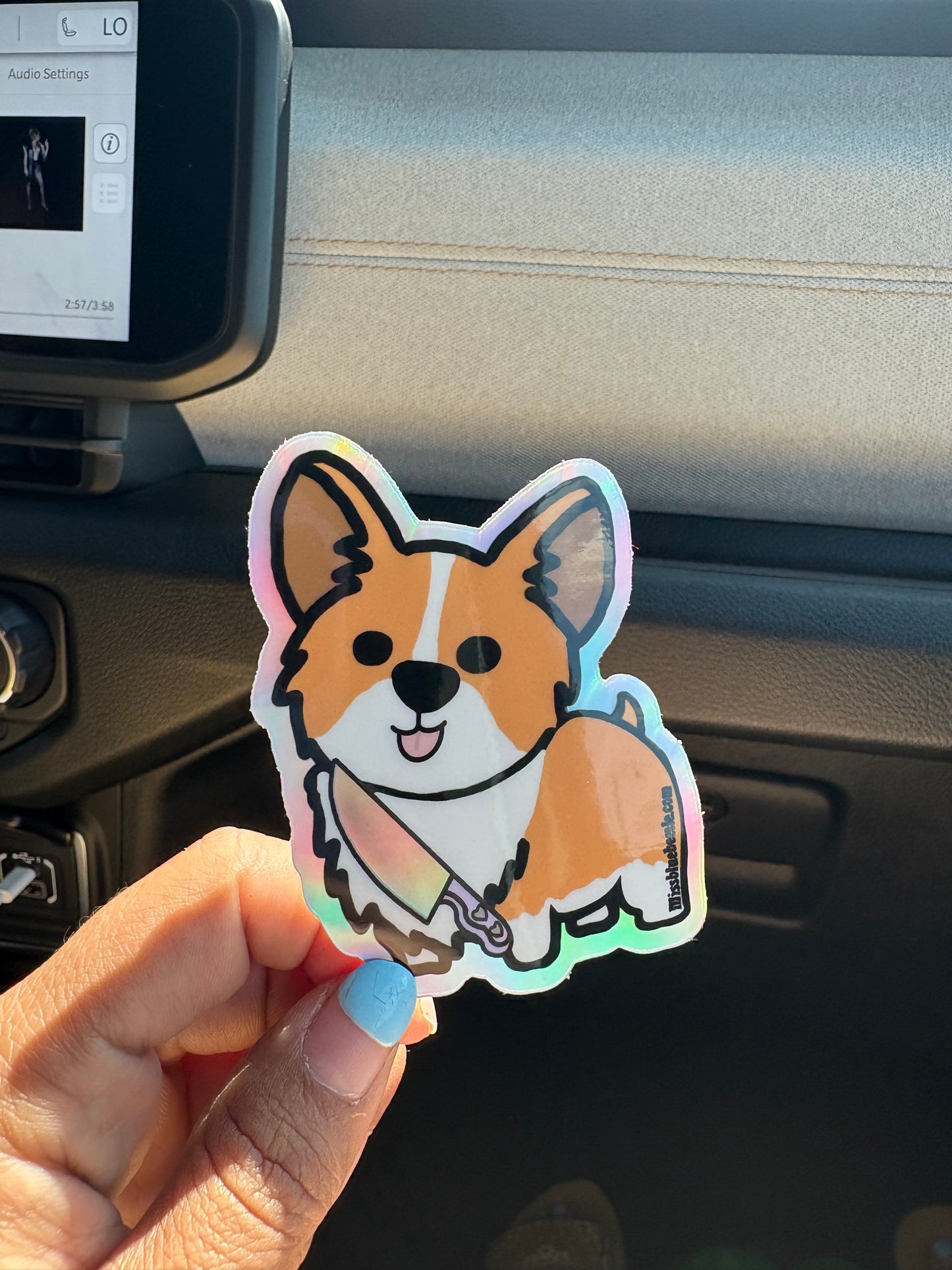 Killer corgi dog decal
