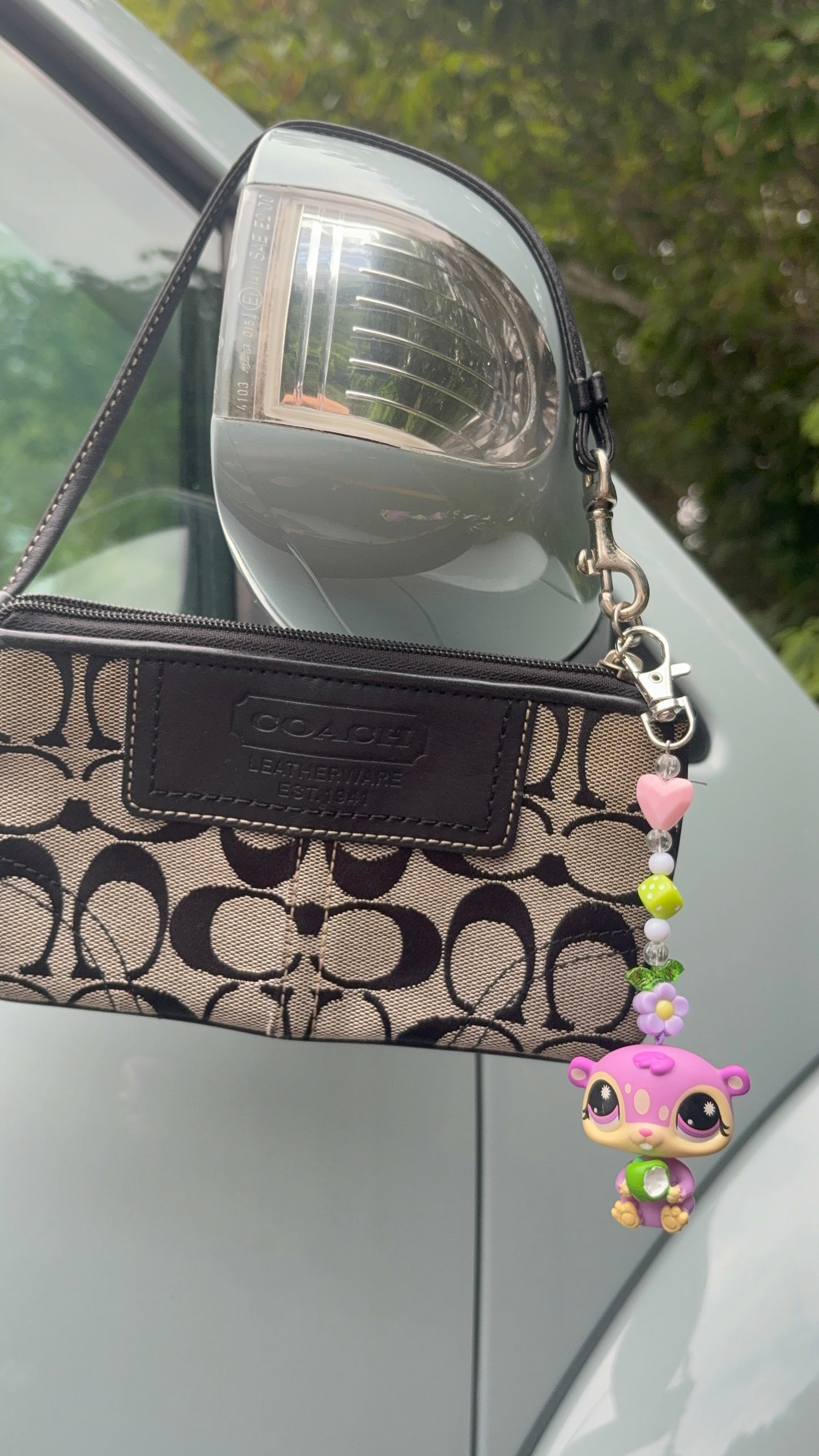 LPS cutie purple animal Keychain