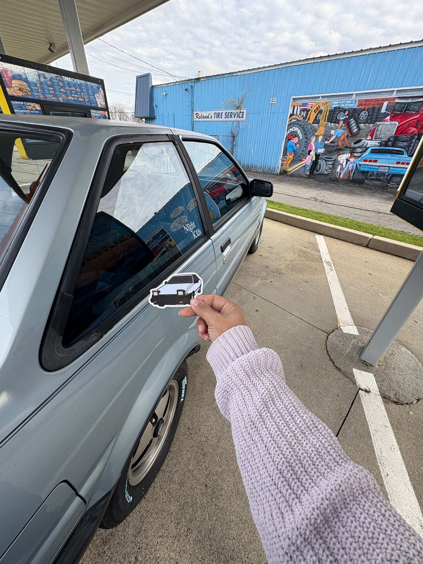 AE86 corolla Weatherproof Decal