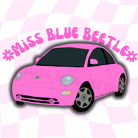 Pink Bug sticker