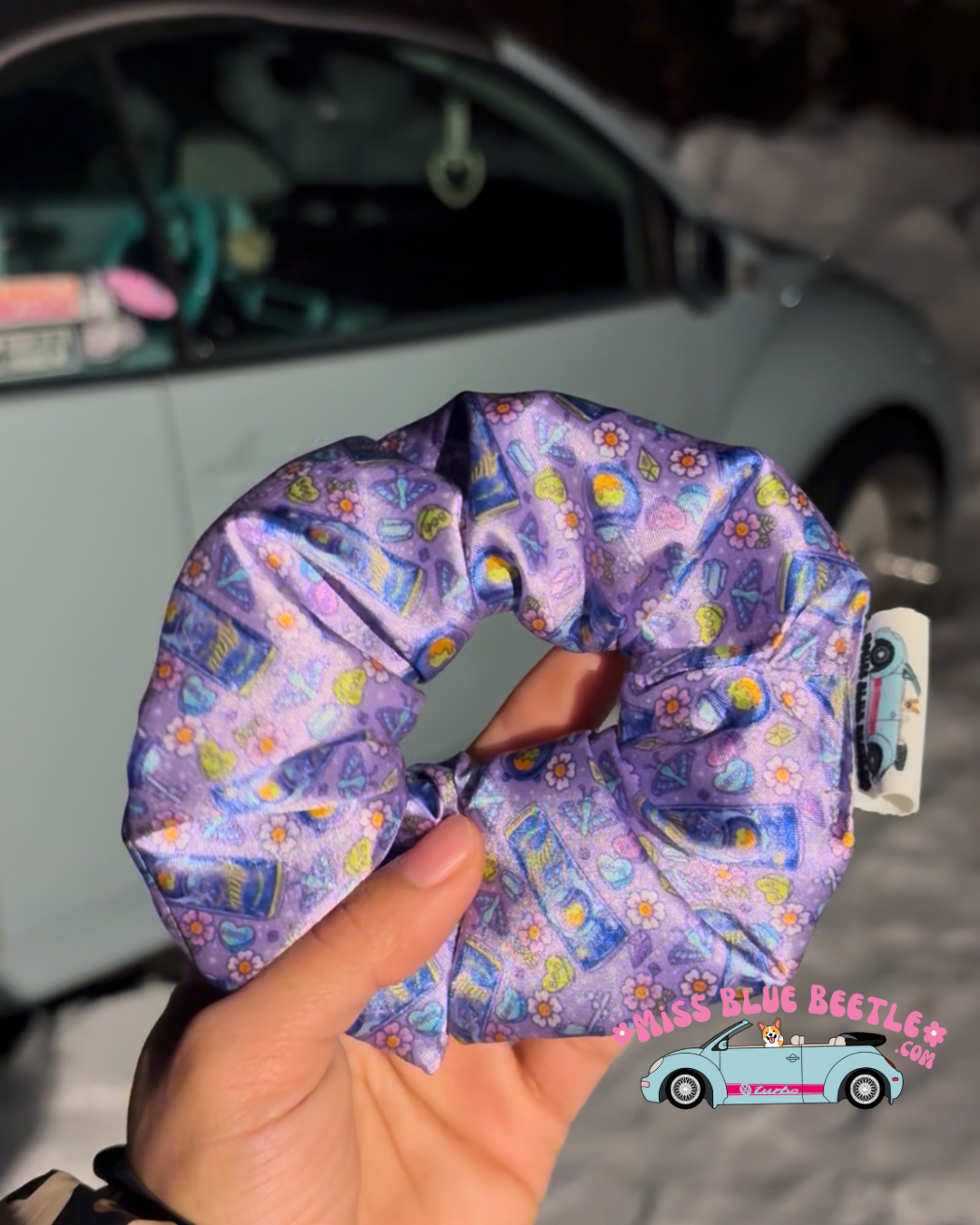 Energy Drinky satin scrunchie
