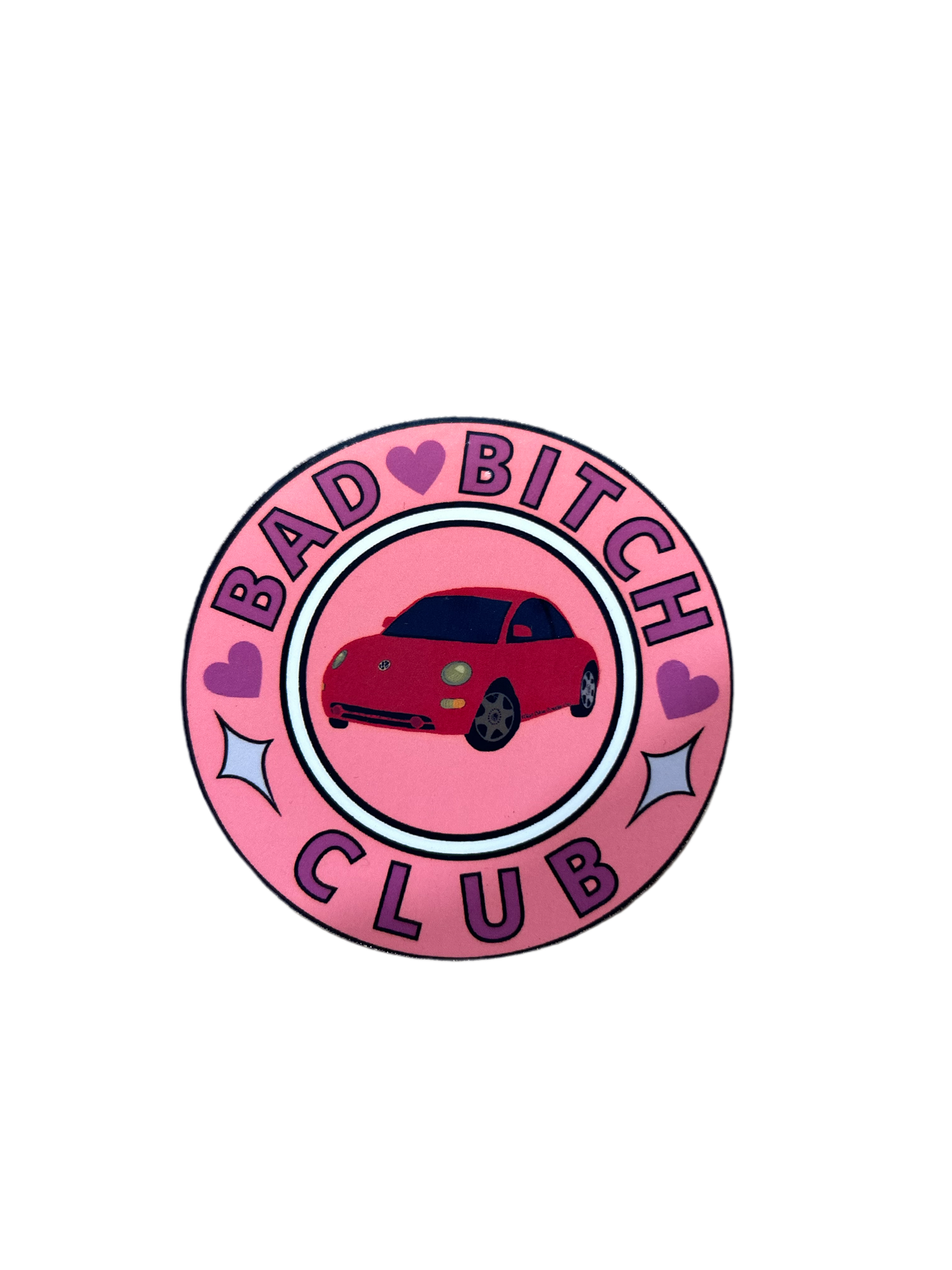 Red Bug Bad B!tch club sticker