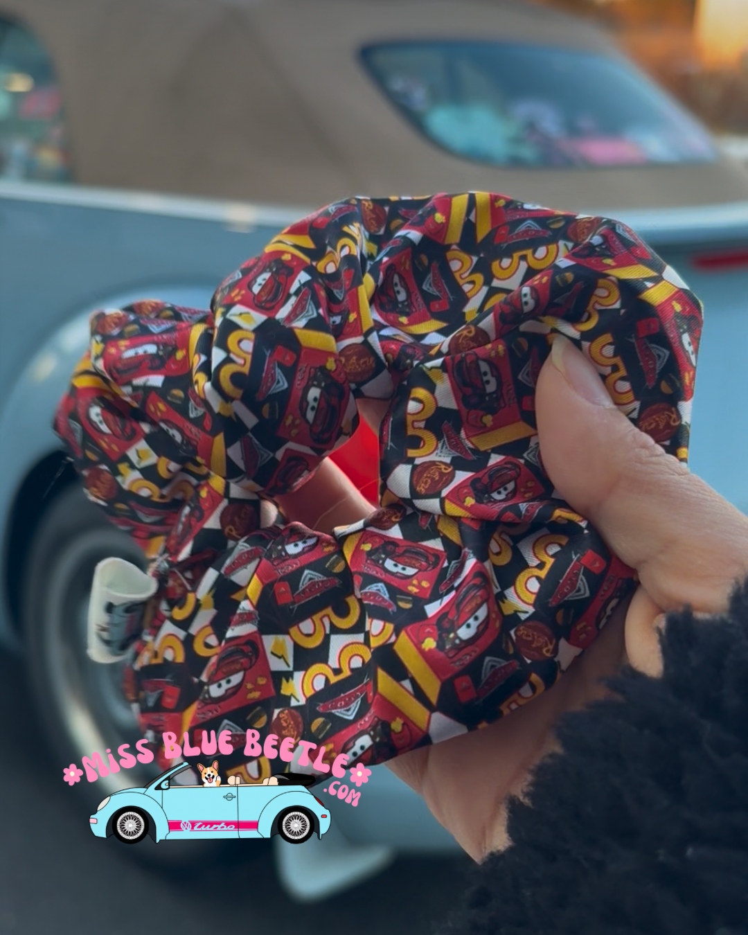 Cars Happy Meal satin scrunchie