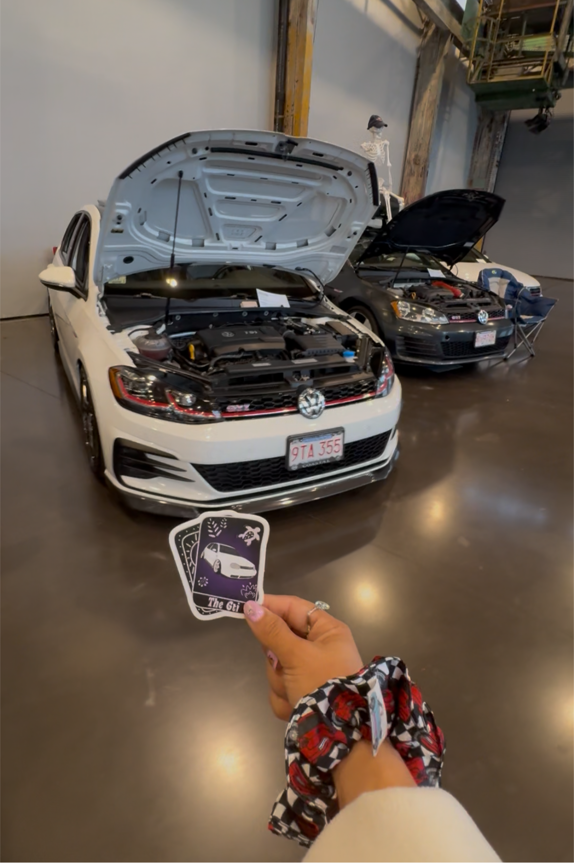 The GTI tarot card decal