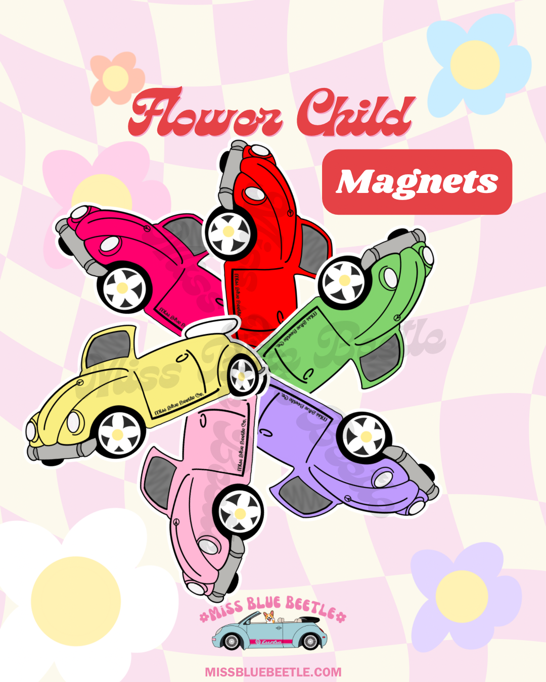 Punch buggy magnets (click to see all colors)